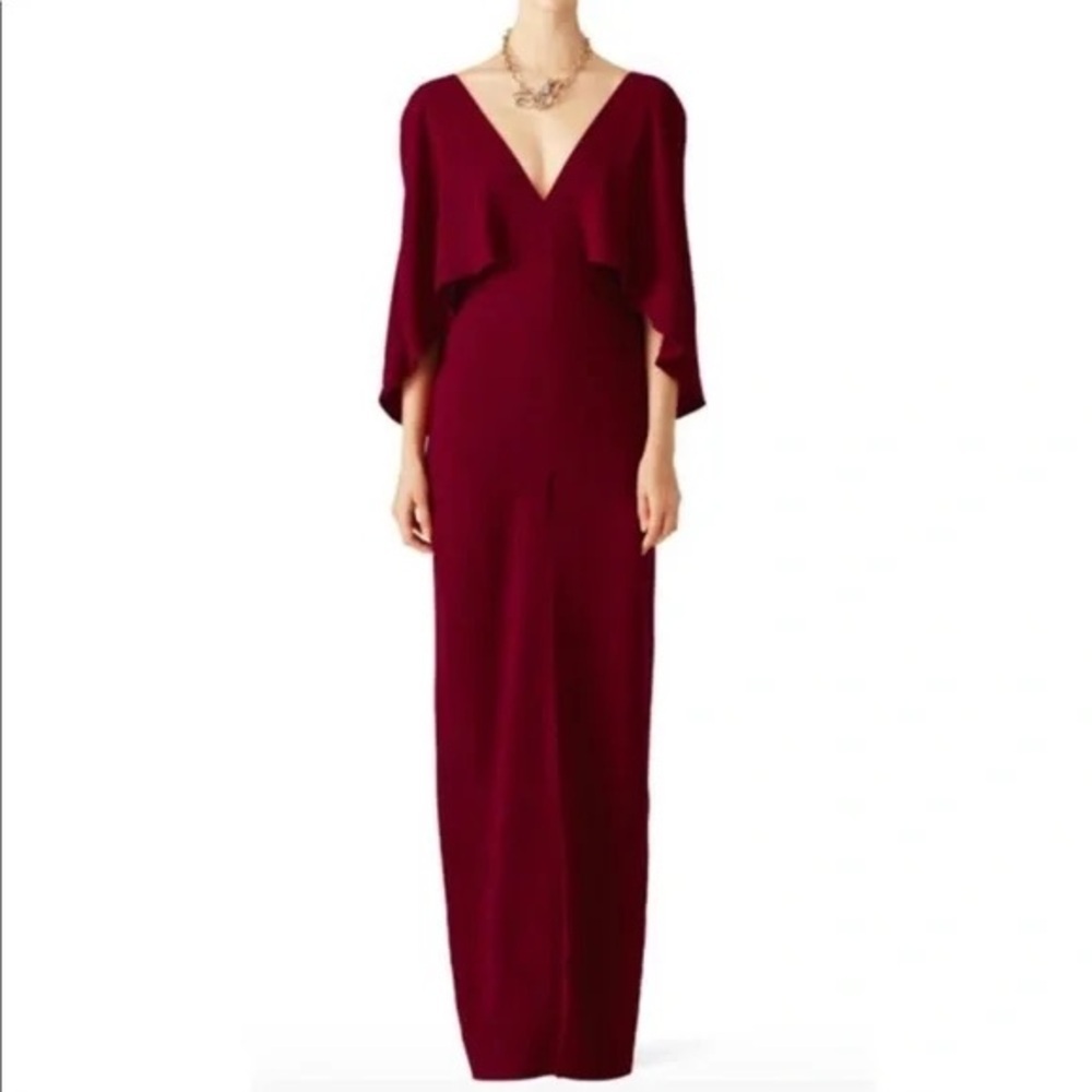 Halston Heritage Dahlia Cape Gown, size 2, NWT!